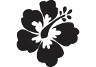 Hibiscus Flower Vinyl Sticker