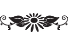Flower Tribal Vinyl Sticker