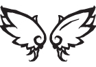 Angel Wings Vinyl Sticker