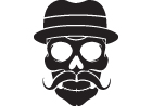 Mexican Skull Vinyl Sticker