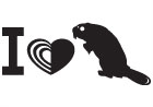 I Gay Heart Beaver