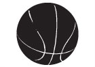 Basketball Reverse Sticker